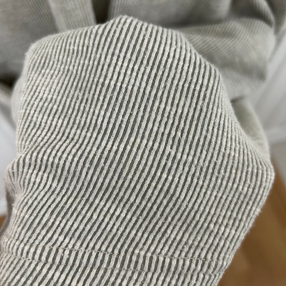 Donni Gray Ribbed Duster Cardigan OS Open Front Cozy Lounge Layer - Picture 4 of 7